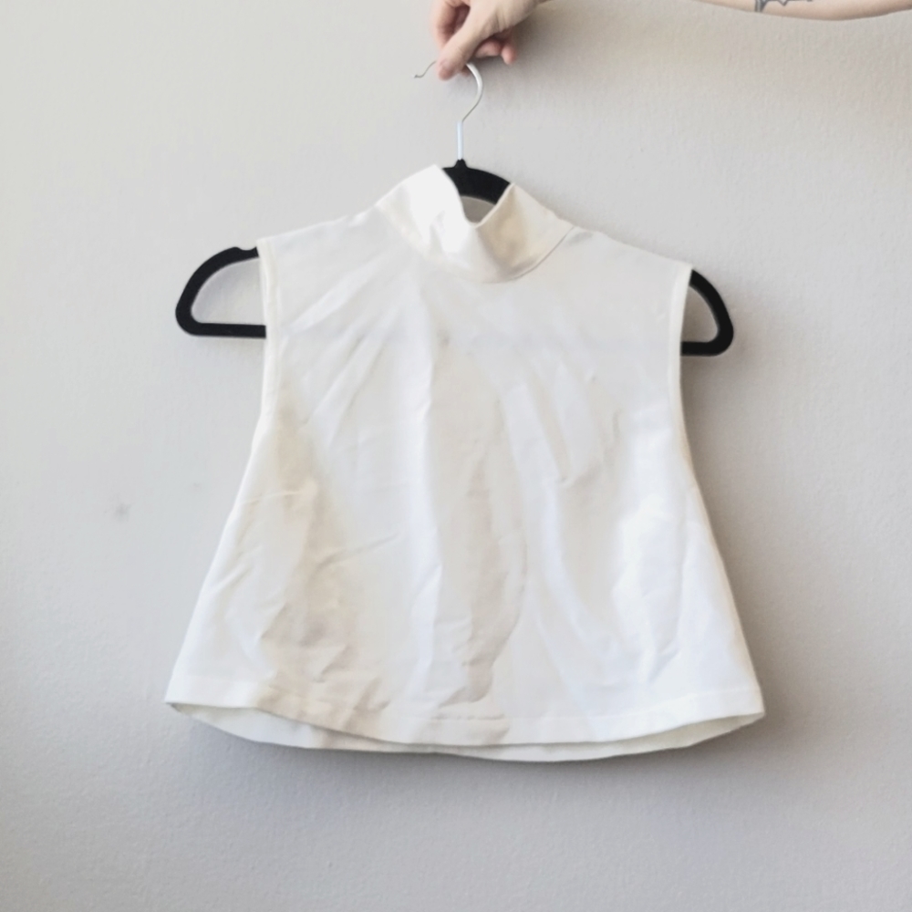 Asos highneck sleeveless crop top